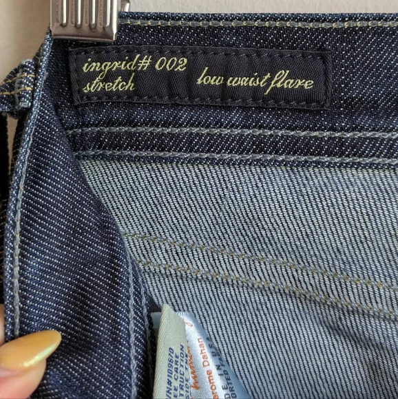 Citizen Of Humanity By Jerome Dahan Blue Denim Womens Jeans Slight Flare Size 25 - Picture 4 of 9